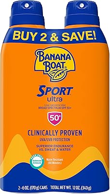 Banana boat Sport Banana Banana Banana Slag Spray, SPF 30, without danger for reefs, 177 ml, (pack of 2), Sport - SPF 50 Twin Pack Sport SPF 50.. Your everyday shopping destination, DIAYTAR NIGERIA offers unbeatable value with quick delivery times.