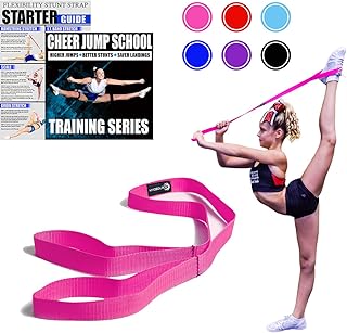 Miosaurus Cheerleading flexibility belt - improves stretching and acrobatics, perfect for cheerleading dance for gymnastics and physiotherapy - Download digital training and starter guide - Available in 6 colors.. Your digital shopping destination, DIAYTAR NIGERIA combines variety with affordability and quick delivery.