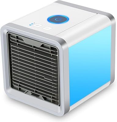 Mini portable USB 3 in 1 air conditioning, air cooler, humidifier and purifier with 7 colorful lights, personal air conditioner.. Experience hassle-free shopping with DIAYTAR NIGERIA's user-friendly platform and prompt delivery service.