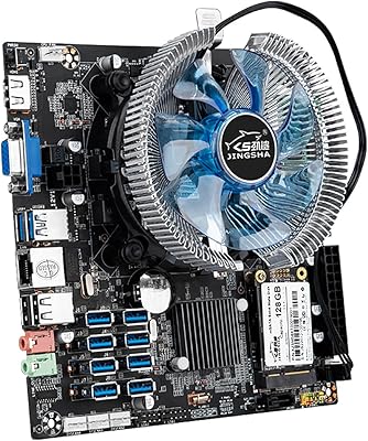 Material Mother Mining B75 BTC, 8 PCIE 1x locations 1x GPU USB3.0, with double heart processor I3-2120, SSD 128 GB, 4 GB of RAM, Large Jingsha cooling fan.. DIAYTAR NIGERIA delivers affordability and convenience to your doorstep within 8 days of purchase.