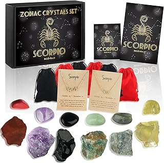 Set of 14 scorpion crystals Gift box with Star and Astrology Birth Stones.. DIAYTAR NIGERIA connects your desires with reality through our affordable e-commerce platform and quick delivery.