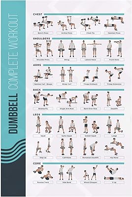 Training poster with Fitmate dumbbells - Daily drive system with free weight, gym decoration, room guide.. Save time and money with DIAYTAR Nigeria’s online store.