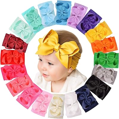 DELFINO BANDS for baby girls, elastic bands in nylon, hair accessories for newborns, toddlers, 20 pieces 6.. DIAYTAR NIGERIA delivers on every promise with our affordable prices and nationwide delivery service.