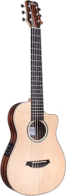 Acoustic electric guitar cordoba cutaway mini II eb-ce, spruce ebony, small body.. DIAYTAR NIGERIA makes every purchase count with our affordable prices and reliable 5-8 day shipping.