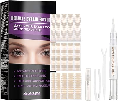 1 set of 480 pieces of double -eyed ribbon invisible and waterproof - lifting tapes of natural fiber eyelids, lifting tape for drooping eyelids, caps with eyes.. Shop smarter, not harder with DIAYTAR NIGERIA - thousands of products at your fingertips with affordable delivery.