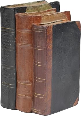 Interior decoration books - Set of fake vintage books in resin, gift for men, coffee table and shelf, interior decoration for living room 5.5 x 4.5 x 7.5 inches by Getchevon.. Shop smarter with DIAYTAR NIGERIA's vast product range and budget-friendly delivery within the week.