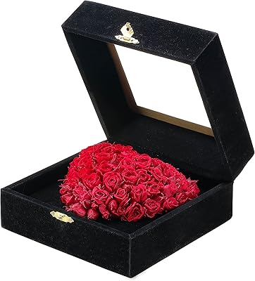 Adora Rose Love Box (Size M) | Real roses that will last years | Handmade velvet box | Gift for her | stabilized roses for a premium delivery.. Discover a world of affordable shopping with DIAYTAR NIGERIA's vast marketplace delivered to you in days.