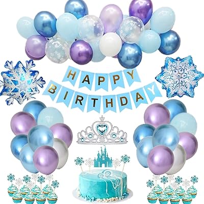 Highland Frozen Highland Birthday Party Supplies - Snow Queen Birthday Decorations - Festival Decorations The Snow Queen - Cake Decoration with Balloons and Princess Banner - Birthday Decorations on the theme of the Snow Frozen.. Shop with purpose at DIAYTAR NIGERIA, where diverse selection meets budget-friendly nationwide delivery.