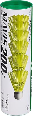 Badminton ruffles in nylon yonex mavis 200i unisex adult, pack of 6 (yellow, size m).. Get more, save more — only on DIAYTAR Nigeria.