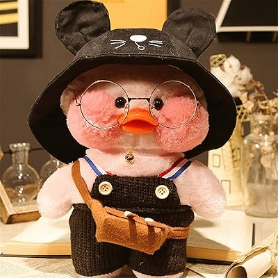 Duck toy toy, yellow duck toy toy, soft toy for children girls girls, toy toy to make yourself with a pretty hat and a suit, best gifts for duck with glasses (12 inches/30 cm).. Your shopping needs fulfilled through DIAYTAR NIGERIA's extensive selection and nationwide delivery.