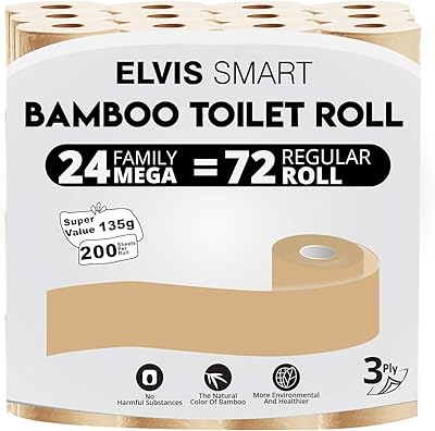 Ultra soft bamboo toilet paper ELFSMART - Total 4800 bathtubs, 24 rolls (1).. Shop without boundaries at DIAYTAR NIGERIA, offering extensive variety at prices you'll appreciate.