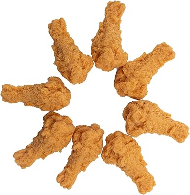 8 False chicken fried chicken realistic model artificial chicken chicken food meat DIY home kitchen decor display accessories Halloween tip.. Need something fast? Order it now from DIAYTAR Nigeria.