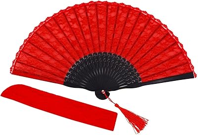 Chinese fan of Bamboo Folding Foldable Silk Fleas.. DIAYTAR NIGERIA promises affordability and variety with every purchase, delivered in 5-8 days.