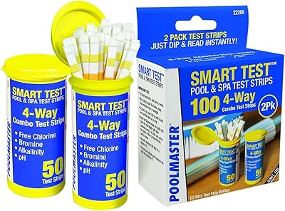 Chemical test strips of swimming pool water and smart spa with 4-way Poolmaster 22200, 100 units, pack of 2, made in the United States, yellow.. Discover the convenience of DIAYTAR NIGERIA's vast e-commerce platform with delivery in just 5-8 days.