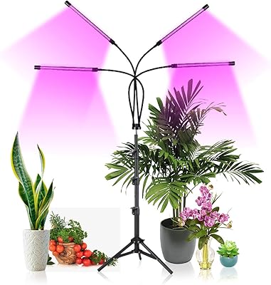 Culture lamps with support, Janade 80 LED for interior plants with red, blue and mixed spectrum, crop lights for plants with 10 levels of variable intensity, 3/9/12 hour timer, 3 lighting modes, adjustable tripod.. DIAYTAR NIGERIA brings the market to your screen with thousands of affordable products delivered to your door.