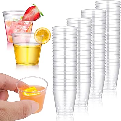 Set of transparent disposable plastic cups BFU tower, perfect for food samples, perfect for Thanksgiving Holidays - 100 pieces - 30 ml.. DIAYTAR NIGERIA: Transforming online retail with affordable prices and consistent 5-8 day nationwide delivery.