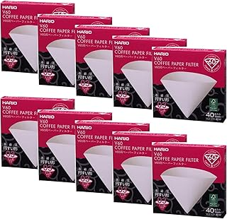Packed 10 x white coffee paper filters Hario V60 size 03, 40 pieces, laminated economical package (400 papers in total).. Your go-to destination for affordable online shopping, DIAYTAR NIGERIA delivers in under 8 days.