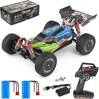 RC cars 1:14 WL TOYS for adults and children, fast RC cars with 2.4 GHz batteries with RTR (green) aluminum alloy body (green).. Shop the smart way with DIAYTAR Nigeria — fast delivery, affordable everything.