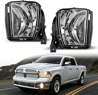Nexon Tout-terrain fog bulb for Dodge RAM 1500 Pickup 2013-2018 and Dodge RAM 1500 Classic 2019, 2 Driving Lightweed Pieces, OEM replacement bulb with 9006 12 V 51 W bulb, transparent lens.. DIAYTAR NIGERIA delivers value, variety, and convenience with our nationwide 5-8 day shipping.