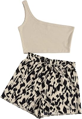 TWO TWO PIECE SUPER SUPPLY AND ASYMETRIC SHORT TRUSE STRONDING FOR WOMEN WITH GRAPHIC PRINTED BELT.. Shop from Nigeria's largest product selection at DIAYTAR, with budget-friendly prices and swift delivery.