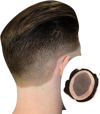 Prafrajia Australian Postiches for Men, 100 % Human Hair, Natural Appearance, Fine PU Hair System, Fine Hair System in front lace/Patch/Tope/Non -Surgical Hair (Brown Hair, 9 x 6).. DIAYTAR NIGERIA revolutionizes access to quality products with affordable prices and dependable shipping.