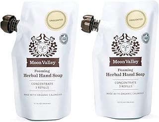 Hand soap recharge pocket - not fragrant by Moon Valley Organics (pack of 2).. Affordable shopping made easy on DIAYTAR Nigeria, with fast delivery from 5 to 8 days.