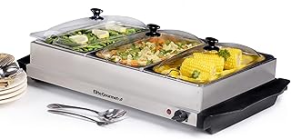 Triple Elite Gourmet EWM-6171 triple Elite food heater# Temperature control of 7.5 liters with transparent slit lids, perfect for holidays, receptions and stainless steel holidays.. Experience the convenience of online shopping with DIAYTAR NIGERIA's reliable 5-8 day delivery service.