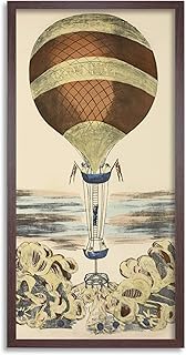 The Vaulx Incendiary balloon Gale Illustration Murale Murale Framed Long 25 x 12 inch.. DIAYTAR NIGERIA makes online shopping accessible to all with budget-friendly prices and reliable delivery.