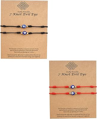 4 pieces of luck collar with 7 red strings bracelet against the bad.. DIAYTAR NIGERIA revolutionizes online retail with our vast selection and cost-effective delivery options.