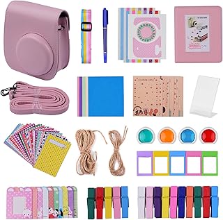 Andoer Accessory Kit for Instant camera 12 in 1 for Fujifilm Instax Mini 11 camera including a camera bag/a strap for camera/a photo album/photo clips/a photo frame/a suspension string/stickers/a pen/filters.. Why shop anywhere else? DIAYTAR Nigeria has it all, at prices you’ll love.