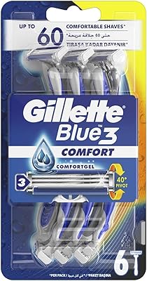 Gillette Blue 3 Layers of Pasoir disposables for men, Gil1195p, 6 pieces ,,.. Nigeria's most loved e-commerce platform delivers affordable shopping solutions to your doorstep.