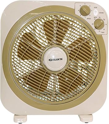 Elekta storage fan - 12 inches 50 watts, 220-240 volts, 5 blades, 3 -speed fan with timer.. Your complete shopping solution, DIAYTAR NIGERIA offers extensive variety with budget-friendly delivery.