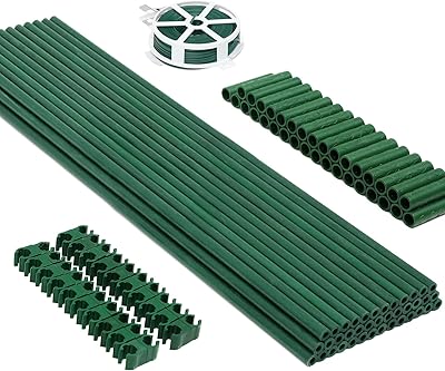40pccs Maximum garden stakes, 17 "each, 4 feet 5 feet 6 feet 7 feet plants of durable fiberglass plants support the tomato vegetables.. DIAYTAR NIGERIA: Where shopping meets satisfaction with affordable prices and prompt delivery services.