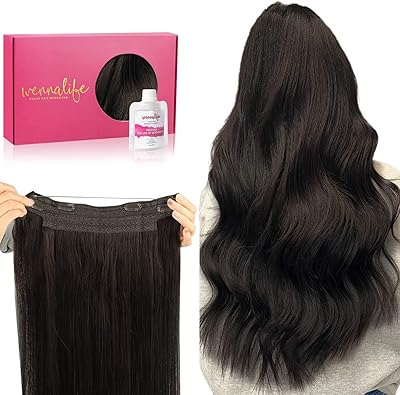 Wennalife (50 % increase in life) Real human hair 14 inch 75g dark brown Invisible transparent wire Hair Extensions Fish line actual hair extensions.. Transform your shopping experience with DIAYTAR NIGERIA's vast product selection delivered at unbeatable prices.