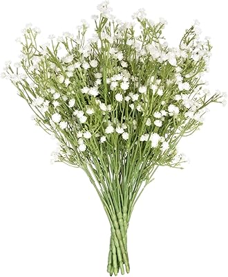 Royal Imports Artificial Silk Gypsophile - 12 single stems for bouquet, interior decoration, wedding decorations, crown, white.. DIAYTAR NIGERIA connects your desires with reality through our affordable e-commerce platform and quick delivery.
