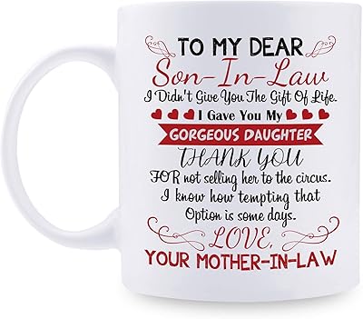 Coffee mug for her stepson's birthday - Ayaya gift for stepmother - her name in her mother -in -law - 312 ml.. DIAYTAR NIGERIA brings affordable products to every doorstep with our reliable 5-8 day shipping.