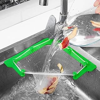 Triangular kitchen sink filter with 100 sink strap bags, sink filter mesh, corner sink strap basket, net bag for cooking waste remains.. DIAYTAR NIGERIA: Nigeria's answer to affordable online shopping with reliable 5-8 day delivery guarantee.