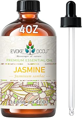 Jasmine essential oil Evoki Occupate 4 fl oz, pure jasmine oil for aromatherapy diffuser, massage and soap manufacturing - 4 fl oz.. Shop with confidence at DIAYTAR NIGERIA, enjoying competitive prices and delivery within 8 days.