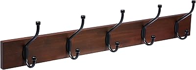 Amazonbasics wall coat rack with 5 standard hooks, light walnut.. Shop from our extensive catalog at DIAYTAR NIGERIA and enjoy doorstep delivery in just 5-8 days.
