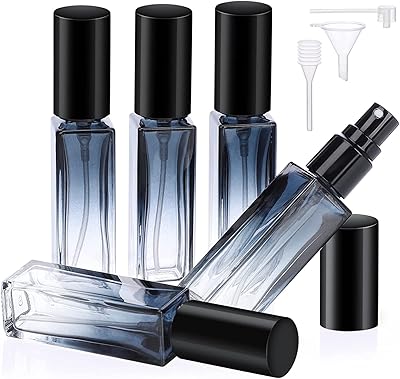Rechargeable travel perfume bottle 5 Small 10 ml glass containers with funnel.. Discover more ways to save — every day on DIAYTAR Nigeria.