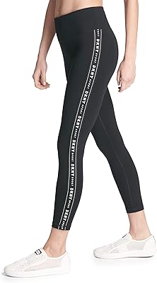 DKNY high waist leggings for women with striped and printed logo.. Find quality and variety without breaking the bank — only on DIAYTAR Nigeria.
