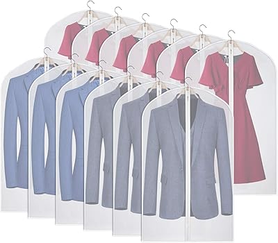 Kentio transparent clothing bags to store clothes size 40 50 60 inch with zipper to store costumes, coats and long dresses size 24 "x 40" - 12 pieces.. Discover endless possibilities with DIAYTAR NIGERIA's vast e-commerce selection and budget-friendly delivery.