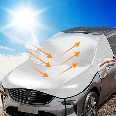 Improved car sun, protects the front windshield | Hood | Rear view mirror, 6-layer car windshield sunshade, blocks UV rays, is suitable for most vehicles such as SUVs, trucks, cars (246 x 226 cm).. Shop for everything you need at DIAYTAR NIGERIA, with budget-friendly prices and quick delivery.
