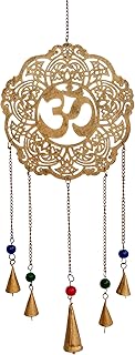 My creations wall decoration to hang with rustic bells | Indian rack hanging gifts | Navratri and Diwali gifts for the house | Meditation and spiritual art - Ancient gold 25.. Enjoy stress-free shopping with affordable prices on DIAYTAR Nigeria.