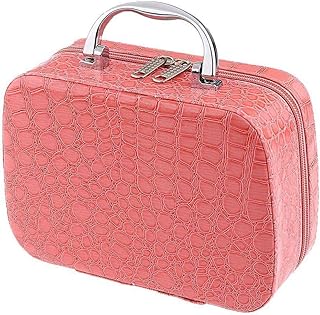 Multifunctional travel cosmetic bag with small mirror adjustable separators for cosmetic brushes, jewelry cases, storage box.. DIAYTAR NIGERIA: Your affordable gateway to thousands of products shipped nationwide within the week.