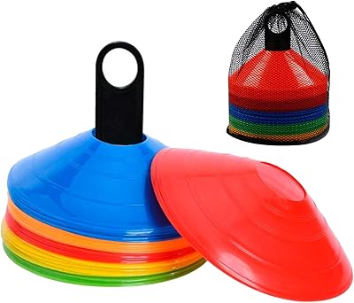 Beauty agility cones for football training, 50 disc markers, sports disc cones, with transport bag and training support, multicolored.. Experience the ease of one-stop shopping with DIAYTAR NIGERIA's diverse catalog and nationwide delivery.