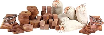 Set of accessories in fresh cedar wood household essentials to protect and store clothes, model 35704-1, 71 pieces.. Shop from our extensive catalog at DIAYTAR NIGERIA and enjoy doorstep delivery in just 5-8 days.