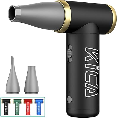 Kica Jetfan 2 electric dust, air dusting, mini dust blower, portable dusty for laptop/keyboard/car/sofa/desktop devices, 22,500-101,000 rpm, black (improved version).. DIAYTAR NIGERIA: Bringing quality products to every Nigerian with affordable nationwide delivery.