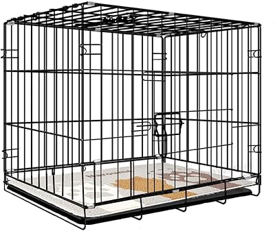 Small, medium and large dog cages - pet cage with unique door ideal for pets - metal wire wire wire cages with separation panel and tray - foldable and portable in the door for animal trips outside (L).. Thousands of choices. Zero hassle. All thanks to DIAYTAR Nigeria.