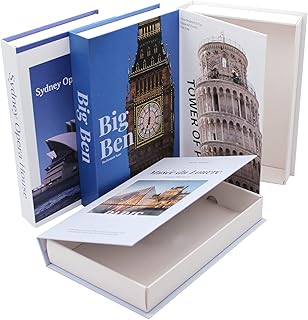 Decorative book boxes of the 3T Invisible storage group with cardboard cover.. DIAYTAR NIGERIA: Your affordable shopping destination with thousands of products delivered in days.